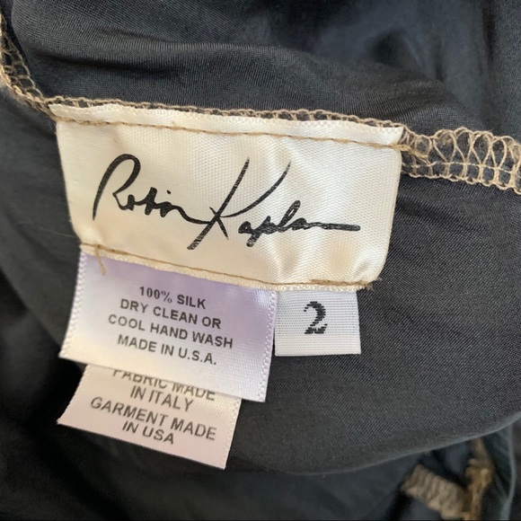 ✖️SOLD✖️Robin Kaplan 100% Silk Boho Tiered Skirt - Picture 9 of 9